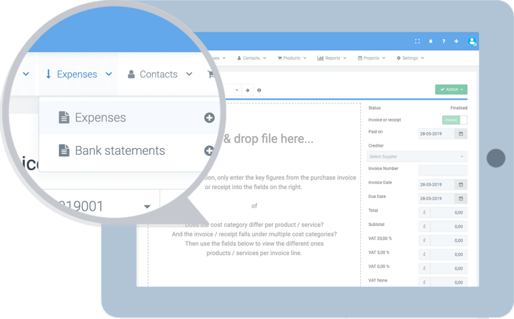 expense management with invoicing software