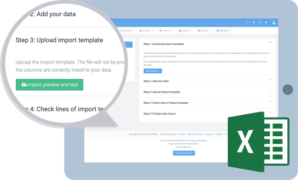 invoice office general features